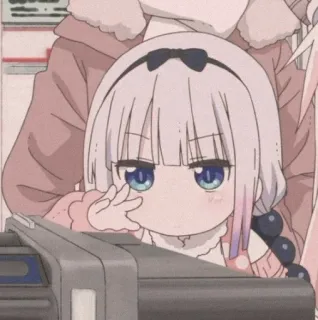 🎀 Kanna Miss Kobayashi's Dragon Maid 康娜, 动漫, 龙, 可爱, 小林家的龙女仆, Q版, 卡哇伊 telegram sticker