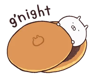 💨 g'night gute Nacht, schlafend, süß, Tier, Cartoon, kuscheln telegram sticker