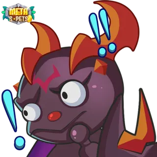 😐 Cartoon, Figur, Digitale Kunst, Haustier, Metaverse Haustiere telegram sticker