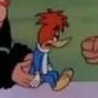🤧 Woody Woodpecker 만화, 우디 우드페커, 캐릭터, 새 telegram sticker