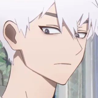 ⌚️ Anime, Cabelo Branco, Personagem Masculino, Desenho Animado, Sério telegram sticker