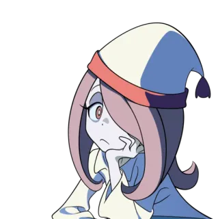 Little Witch Academia by @QueenOfTheMoon & @MigESee whatsapp stickers