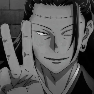 🚬 Suguru Geto Jujutsu Kaisen Anime, Manga, Sorcier, Malédiction, Personnage telegram sticker