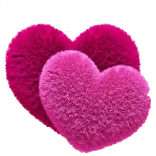 ❤️ corazón, amor, rosa, esponjoso, san valentín telegram sticker