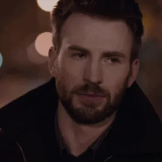 🦇 Chris Evans attore, celebrità, ritratto, uomo, Chris Evans telegram sticker