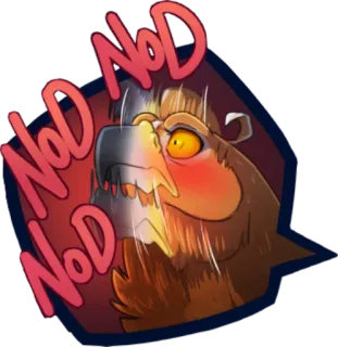 🙂 NoD NoD NoD whatsapp sticker