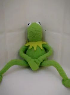 🌝 Kermit the Frog rana, burattino, muppets, verde telegram sticker