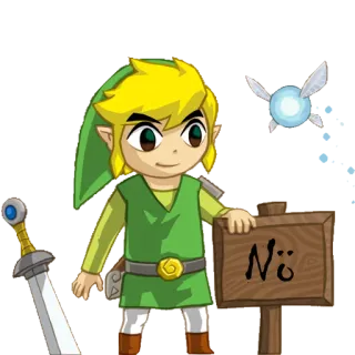 🚫 Link The Legend of Zelda Nö videogioco, nintendo, link, zelda telegram sticker