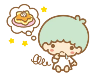😟 Uwu fofo, kawaii, desenho animado, comida, doce telegram sticker