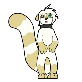 🌀 antropomorfik, kartun, cerpelai, furry telegram sticker