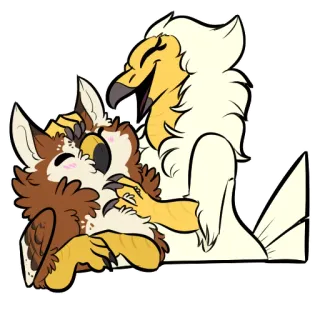 😚 animals, cartoon, friendship, love, cute, furry telegram sticker