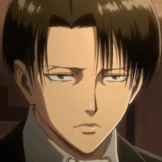 🚬 Levi Ackerman Attack on Titan Аниме, Персонаж, Леви, Леви Аккерман, Атака титанов, Серьезный telegram sticker