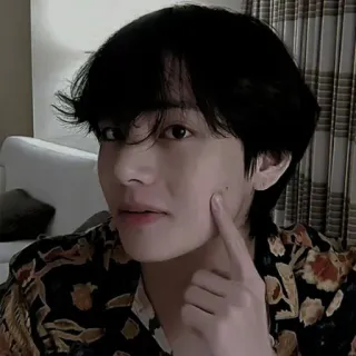 🎲 V kpop, singer, male, portrait, celebrity, person telegram sticker