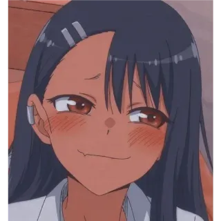 😌 Nagatoro Don't Toy With Me, Miss Nagatoro Anime, Manga, Nagatoro, Leuk, Cartoon telegram sticker