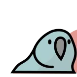 👯 นก, นกแก้ว, น่ารัก, สติกเกอร์, การ์ตูน telegram sticker