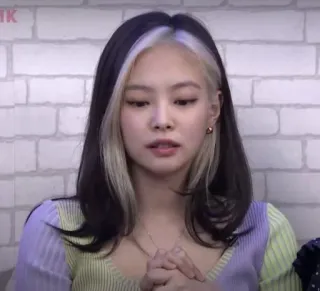 🌷 Jennie Jennie, K-Pop, Sängerin, Promi, Porträt, Frau whatsapp sticker