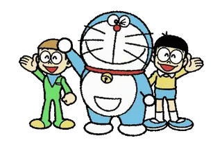 ⭐️ Doraemon doraemon, anime, dessin animé, personnage, chat bleu, amis whatsapp sticker