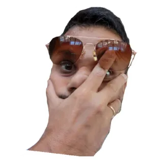 🤦‍♂️ dedo corazón, gesto ofensivo, hombre, gafas de sol, gesto con la mano telegram sticker