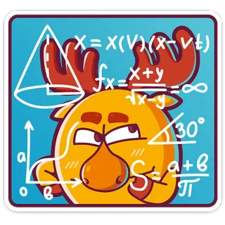 🤨 X = X(V) (x-vt)
fx=x+y=
バーメト
x-y
30°
a
///
Sat
ов math, education, cartoon, algebra, geometry, cute, character telegram sticker