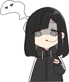 😵 anime, girl, cute, cartoon, sticker, character telegram sticker