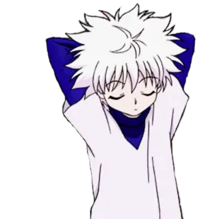 😑 Killua Hunter x Hunter アニメ, キルア＝ゾルディック, HUNTER×HUNTER, 漫画, イラスト telegram sticker
