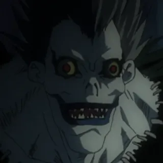 😁 Ryuk Death Note Ryuk, Death Note, Anime, Manga, Shinigami telegram sticker