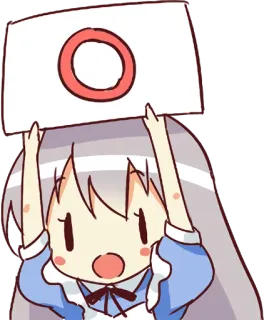 ⭕️ Anime, Mädchen, Kreis, Süß, Manga telegram sticker