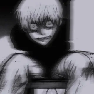 🖤 Ken Kaneki Tokyo Ghoul anime, horror, ghoul, kaneki, ken whatsapp sticker