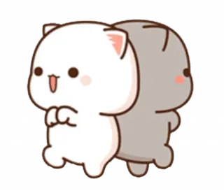 💃 кот, милый, каваий, животное, наклейка, мультфильм, любовь telegram sticker