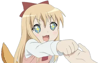 😍 anime, cute, kawaii, character, girl, sparkling eyes telegram sticker