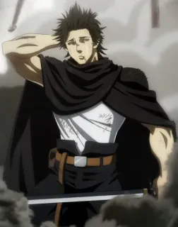 😅 Yami Sukehiro Black Clover Anime, Spada, Magia, Guerra, Combattente, Yami, Black Clover telegram sticker