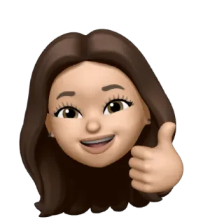 👍 Polegar para cima, Avatar, Emoji, Aprovação, Gostar, Gesto telegram sticker