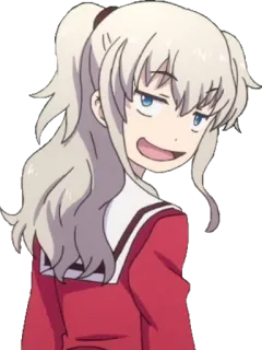 😄 Nao Tomori Charlotte animé, fille, suffisant, Nao Tomori, Charlotte telegram sticker