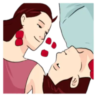 💑 romance, amor, casal, relacionamento, pétalas de rosa telegram sticker