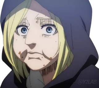 😋 Annie Leonhart Attack on Titan อนิเมะ, ผ่าพิภพไททัน, การ์ตูน, ตลก, แอนนี่ เลออนฮาร์ท telegram sticker