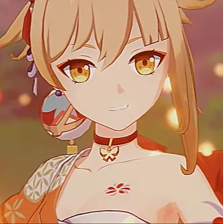 🎇 Yoimiya Genshin Impact Anime, Videojuego, Genshin Impact, Yoimiya telegram sticker