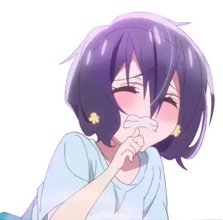 😳 Anime, Mädchen, Süß, Emotional, Cartoon, Sticker telegram sticker