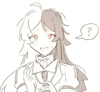 😯 ? Anime, Kartun, Pertanyaan, Karakter telegram sticker