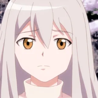 🥺 fille anime, cheveux longs, mignon, dessin animé, portrait, personnage anime telegram sticker