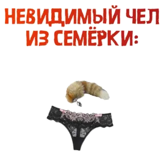 👙 НЕВИДИМЫЙ ЧЕЛ ИЗ СЕМЁРКИ: telegram sticker
