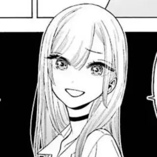 📀 Marin Kitagawa My Dress-Up Darling Anime, Manga, Fille, Sourire, Portrait, Marin Kitagawa, My Dress-Up Darling telegram sticker