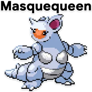 👑 Masquequeen ポケモン, マスカーニャ, モンスター, ゲーム, 動物 telegram sticker