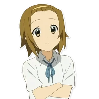 🙂 Anime, Charakter, Cartoon, Mädchen, Lächeln telegram sticker