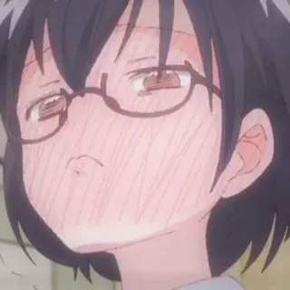 🥵 Anime, Blozen, Bril, Moe, Cartoon telegram sticker