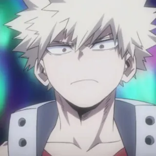 🎭 Bakugo Katsuki My Hero Academia Anime, Manga, Karakter, Marah, Pirang, My Hero Academia telegram sticker