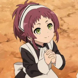 ☺️ Anime, Meisje, Schattig, Maid telegram sticker