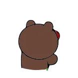 🌺 bear, cartoon, cute, animal, sticker telegram sticker