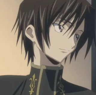 🥀 Lelouch Lamperouge Code Geass 애니메이션, 캐릭터, 를르슈, 코드 기어스, 애니메이션 캐릭터 telegram sticker