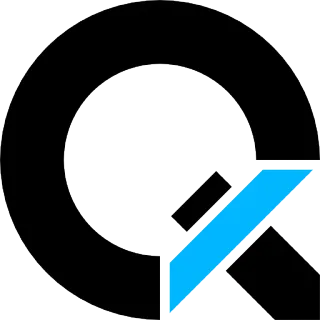 🔠 logo, đen, xanh dương telegram sticker