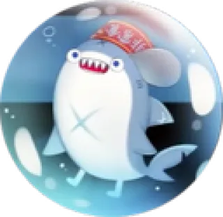 🥫 tiburón, animal, dibujo animado, lindo, mar whatsapp sticker